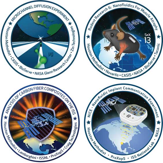 4 international space station program badges